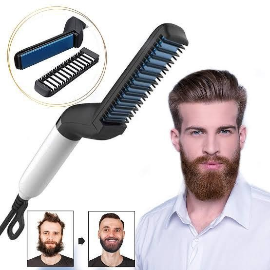 2 In 1 Comb Men Beard and Hair Quick Straightener